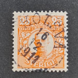 F86 | KOLSVA| Gustav V 25 öre | Medaljong | 16/12 1911 |
